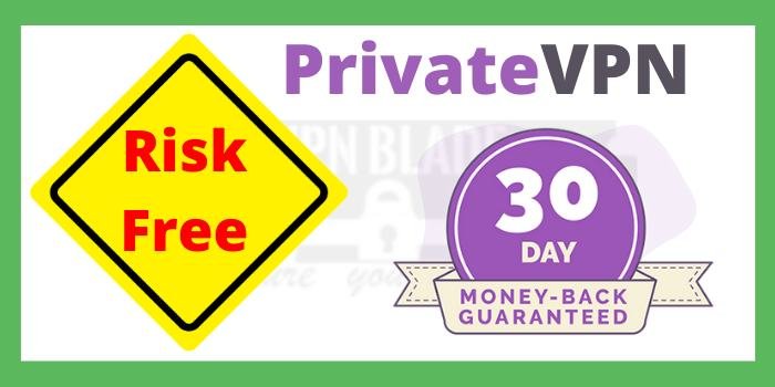 PrivateVPN money back guaranteed