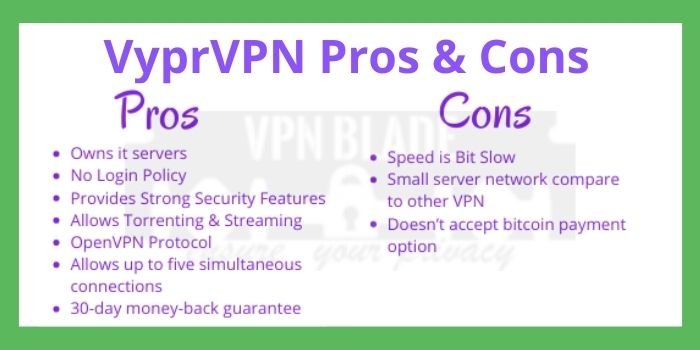 VyprVPN Pros & Cons