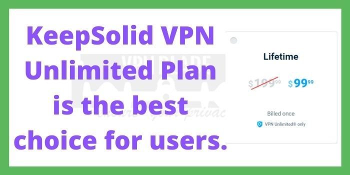 KeepSolid VPN Unlimited Plan