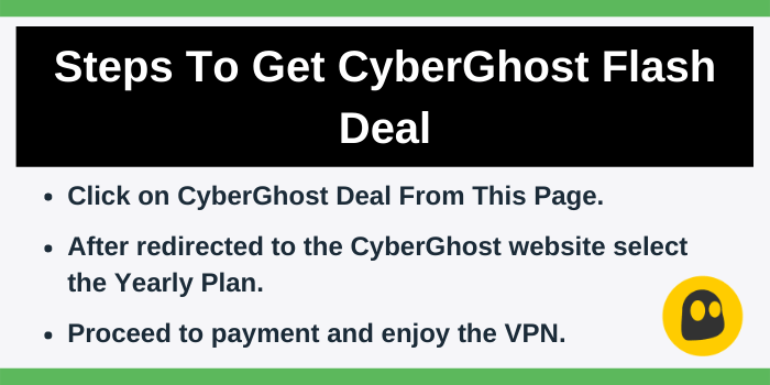 CyberGhost Discount By Following The Steps