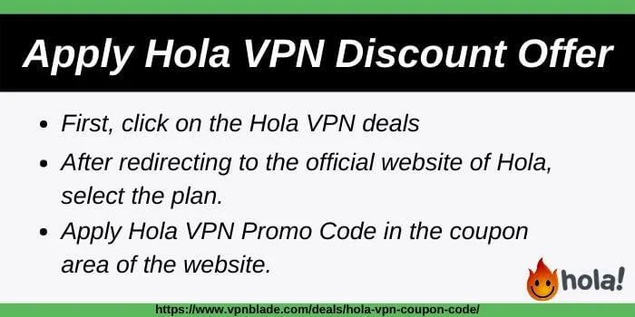 Get Discount on Hola VPN with these steps