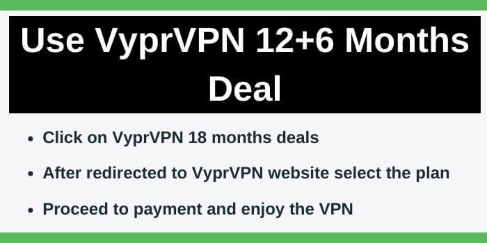 Steps to get discount on VyprVPN