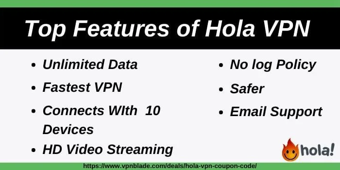 Top Hola VPN Features