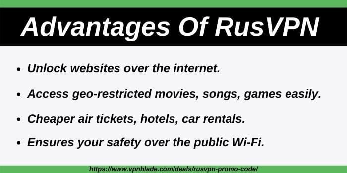 Advantages With RusVPN