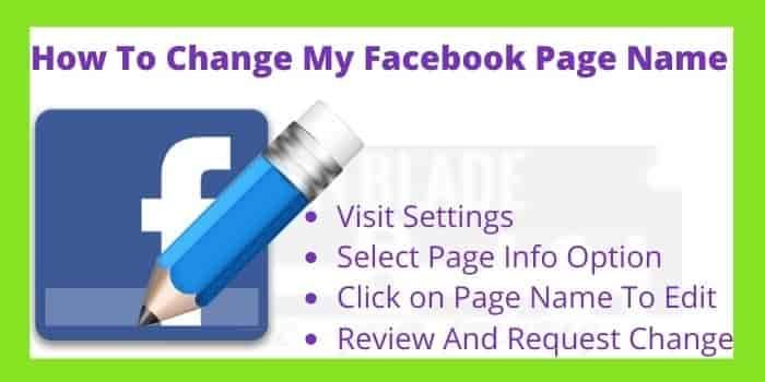 How To Change My Facebook Page Name