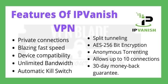 Features Of IPVanish VPN