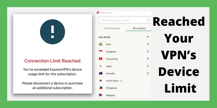 reached your vpn device limit