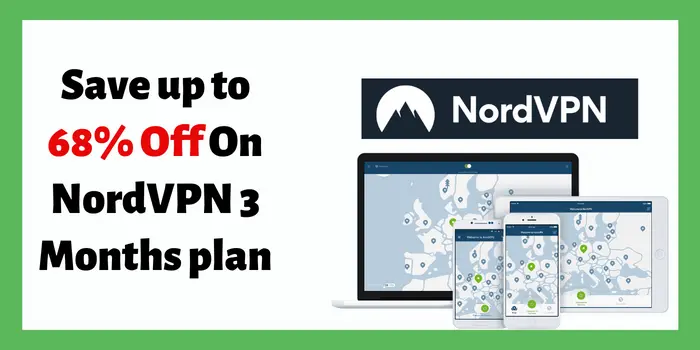 Save up to 68% Off On NordVPN 3 Months plan