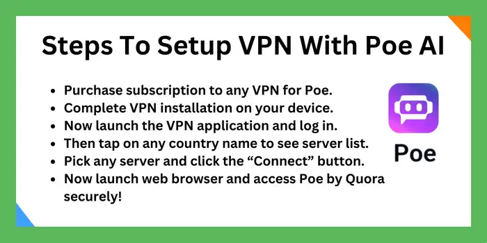 Steps To Setup VPN With Poe AI