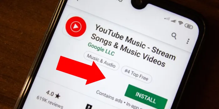 install YouTube music.