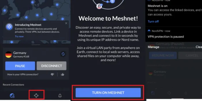 Turn On NordVPN Meshnet