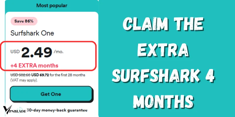 Claim The Extra Surfshark 4 Months