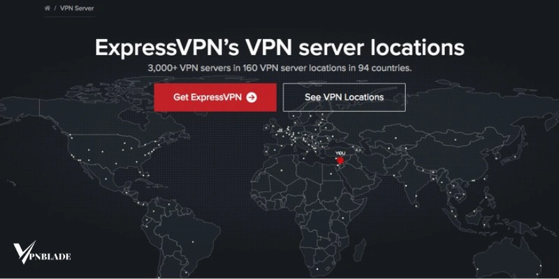 Wide server network of ExpressVPN