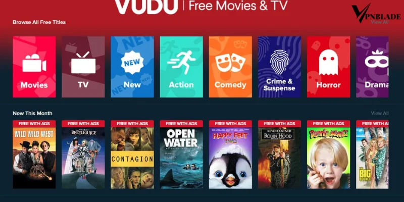 Vudu known for free movie streaming